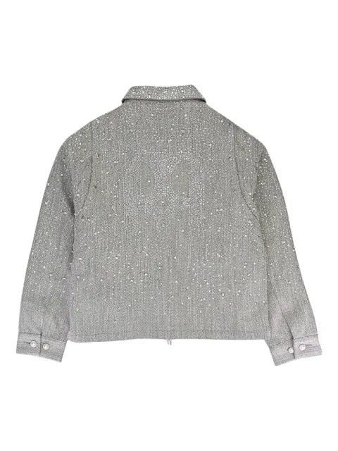 BIRTH OF ROYAL CHILD rhinestone-embellished "Light Grey" jacket