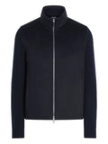 Zegna panelled zip-up cardigan