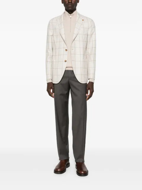 LATORRE grid-pattern blazer