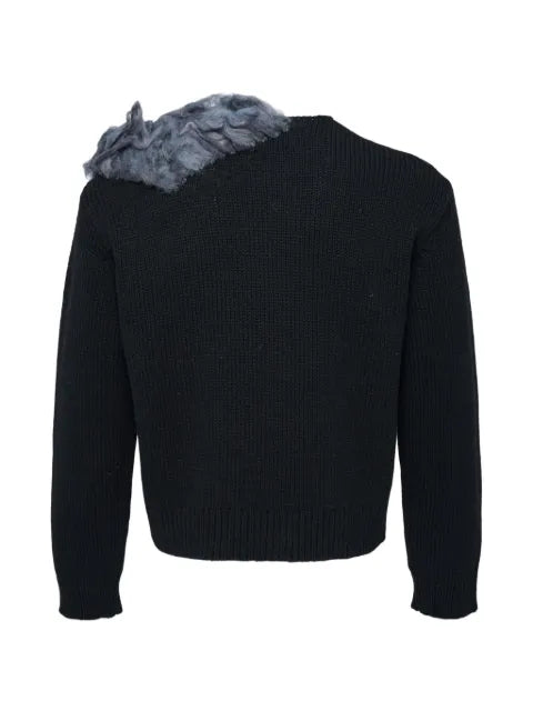 Doublet intarsia-knit wool sweater