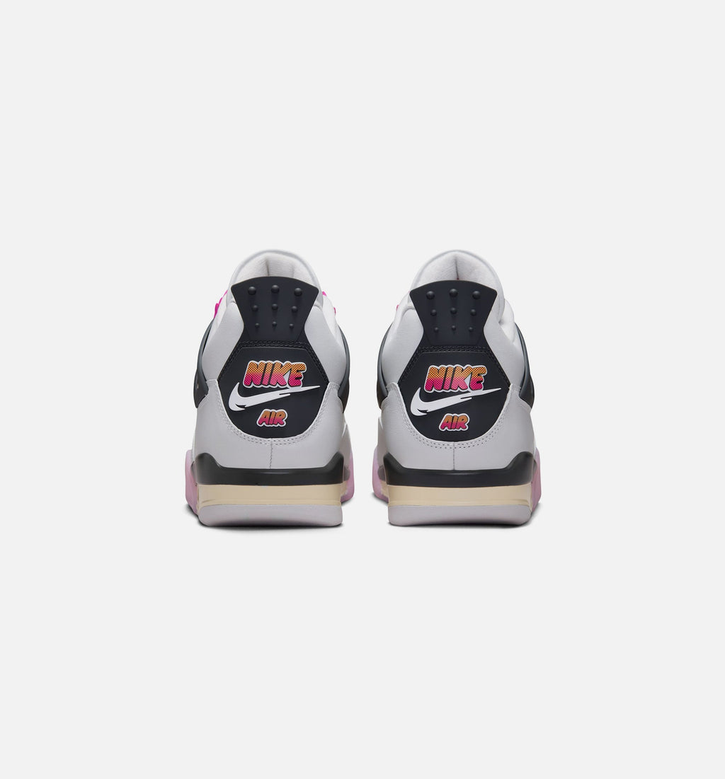 Air Jordan 4 Retro Comic – Men's Lifestyle Shoe | Off White/Fire Pink/Anthracite