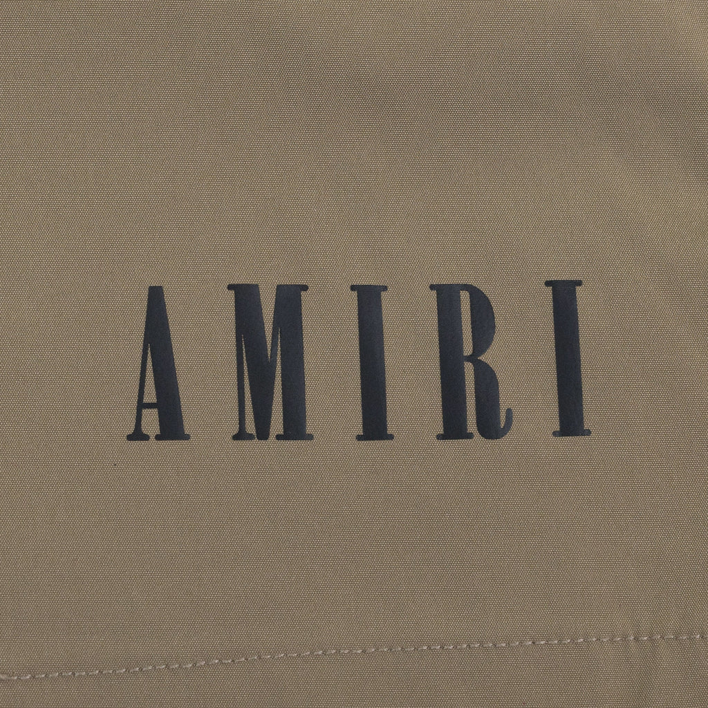 Tan CORE LOGO SWIM TRUNKS