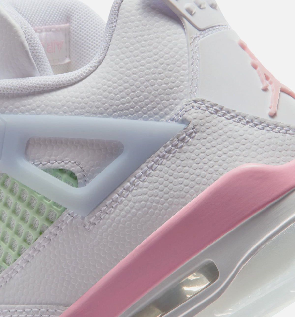 Air Jordan 4 Retro "Medium Soft Pink" Big Kids' Shoe – White/Medium Soft Pink/Half Blue