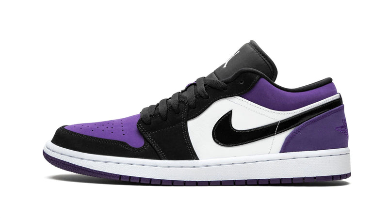 Air Jordan 1 Low 'Court Purple' – White & Vibrant Purple AJ1 Low with Classic Court-Ready Details