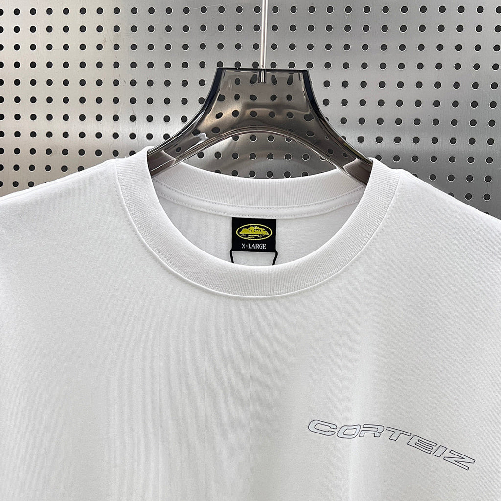 Corteiz Alcatraz Back Print Oversized Tee – White