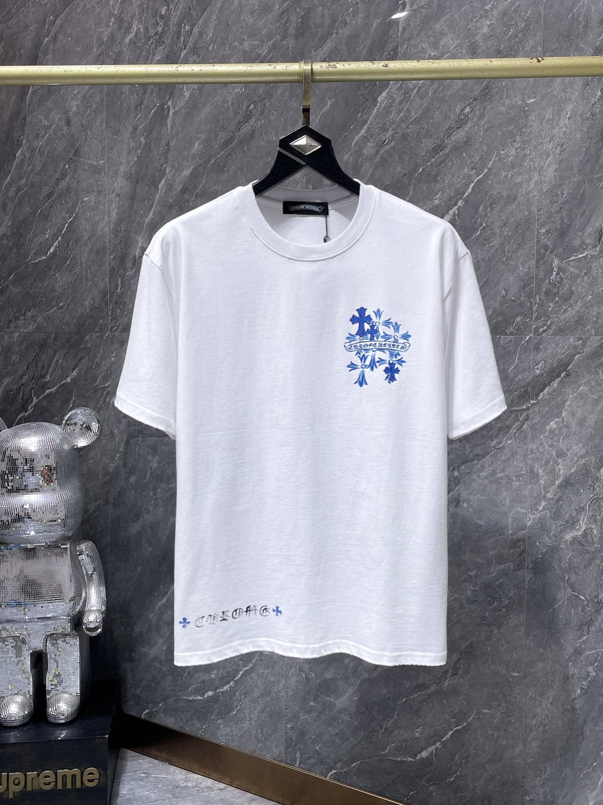 Chrome Hearts Cross Graffiti Graphic T-Shirt