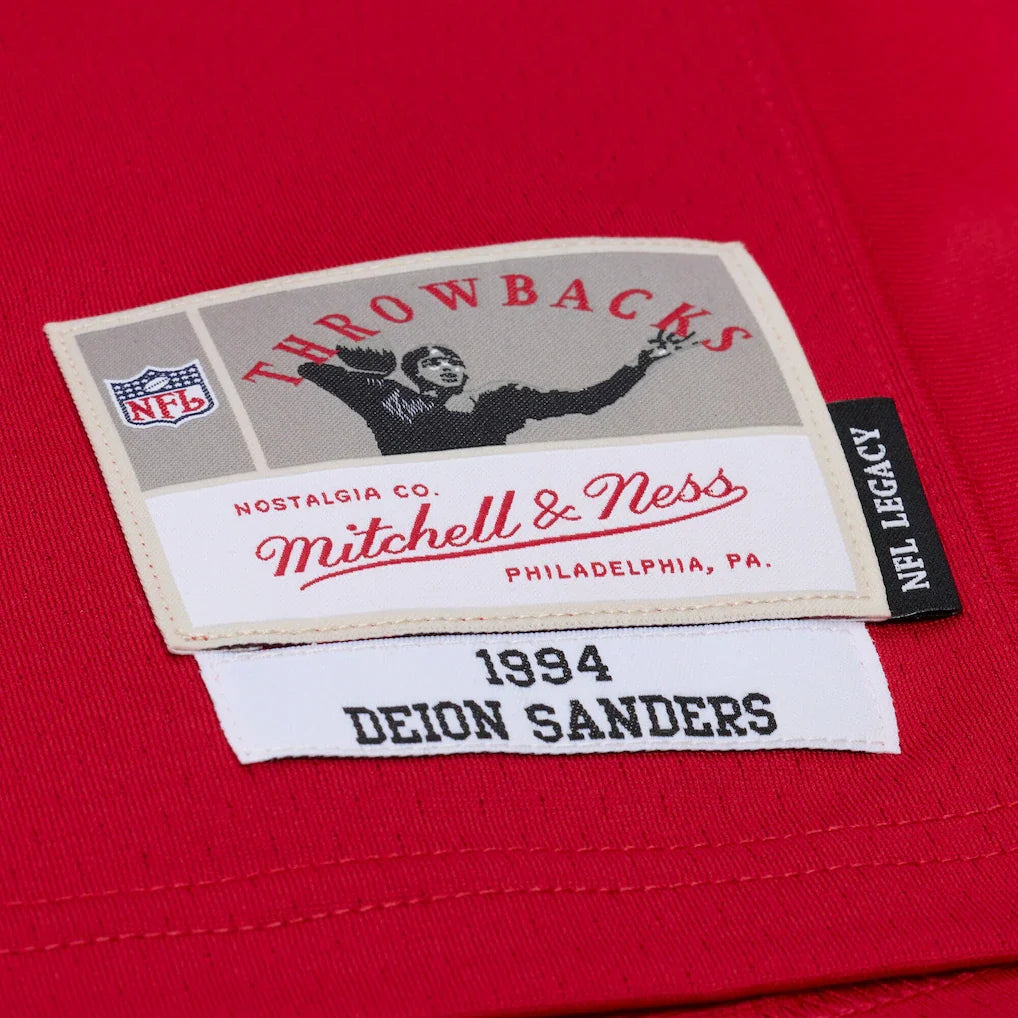 M&N NFL San Francisco 49ers 1994 Deion Sanders Dark Jersey