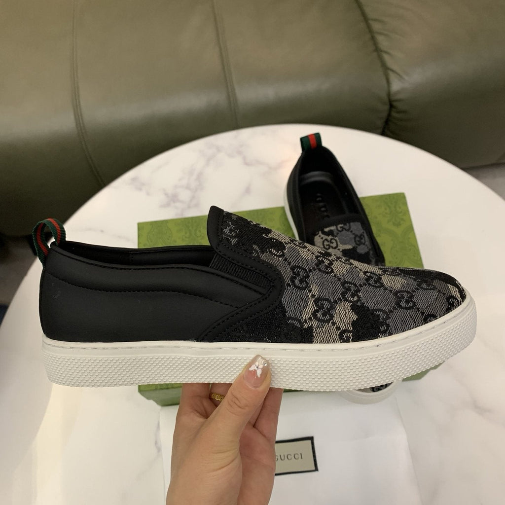 Gucci Men's Patterned Slip-On Sneakers