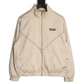 Louis Vuitton LV-Emblem Zip-Up Track Jacket - Light Beige